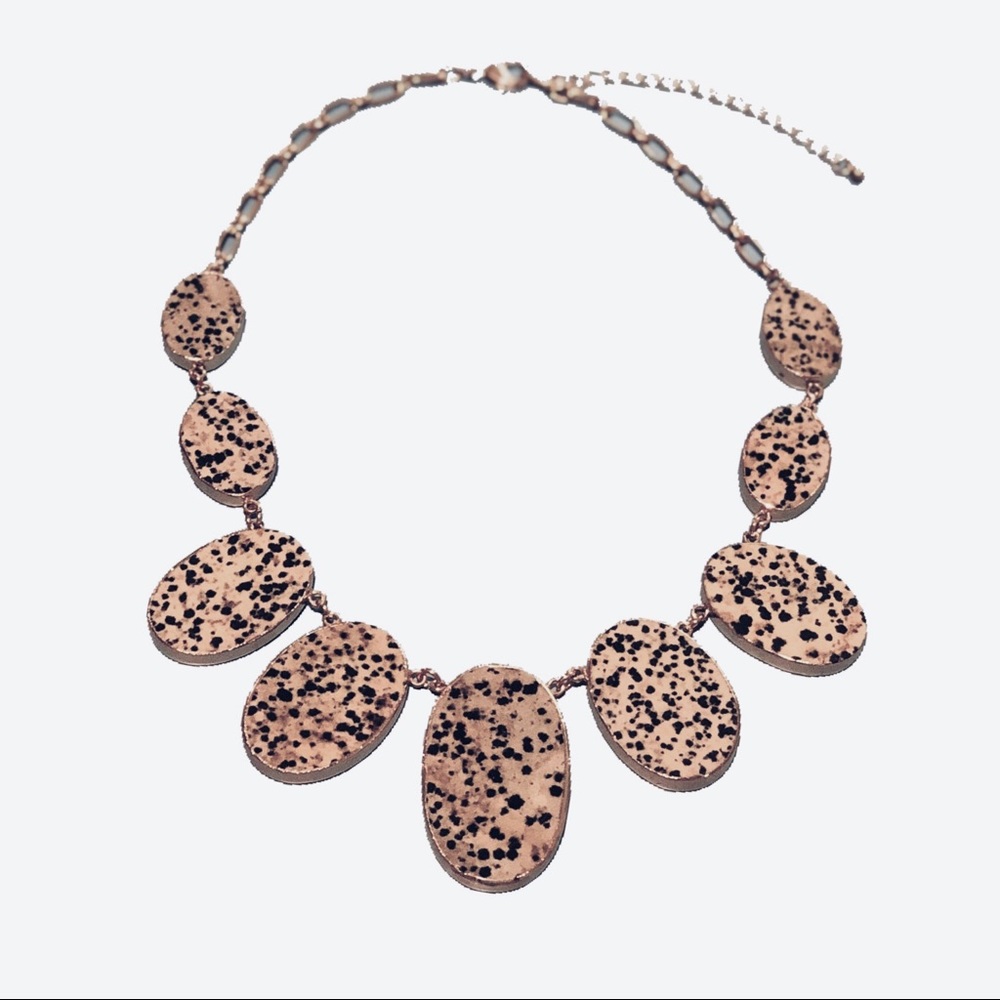 Dalmatian Stone Necklace